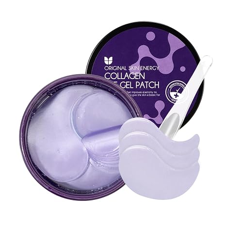 [MIZON] Collagen Eye Gel Patch (Pack of 60) Eye Pads with Marine Collagen - Against Dark Circles Puffiness & Wrinkles - Moisture & Anti-Ageing Care - Korean Skincare