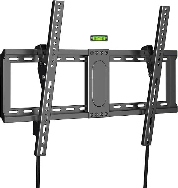 XINLEI Universal Tilt TV Wall Bracket for Most 37-85 inch TVs, Slim Wall Mount Low Profile Fits 24”/18”/16” Studs, Holds up to 60kg Flat/Curved TV, Max VESA 600x400mm MT5083