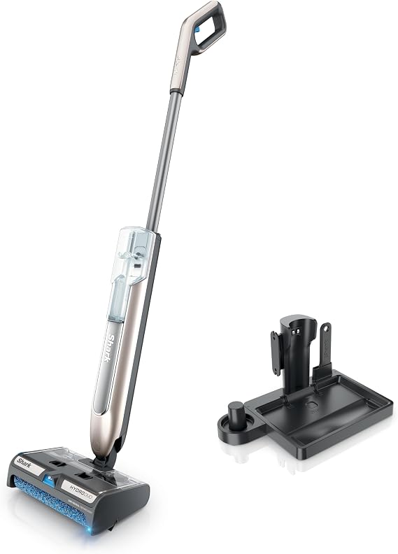 Shark HydroDuo Cordless Hard Floor Cleaning System, Stone Metallic, WW201 | Dirt-Reveal Technology, Wet & Dry Debris Pickup, Mops & Scrubs All at Once - Hardwood, Tile, Laminate & Stone