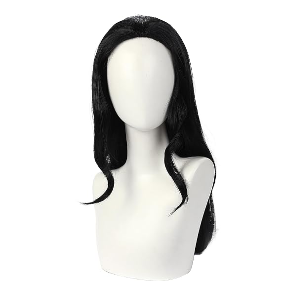XiongXiongLe Halloween Anime Role Wig Cosplay Women Costume Black Long Hair Wigs for Adult Cos Party Halloween Christmas