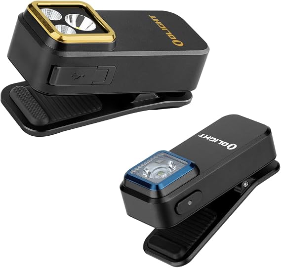 OLIGHT Oclip Clip Light Running & Oclip Pro S LED Light 5 Light Sources Small Light Black