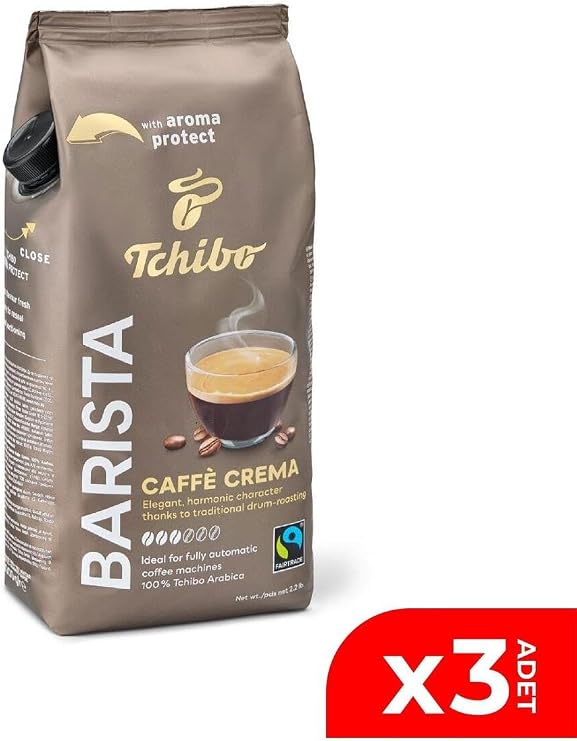 Tchibo Barista Caffè Crema Çekirdek Kahve, 1000 gr, 3 Adet