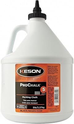105BLACK Prochalk Standard Grade Marking Chalk Refill, 5 Lb, Jug, Black, Powder