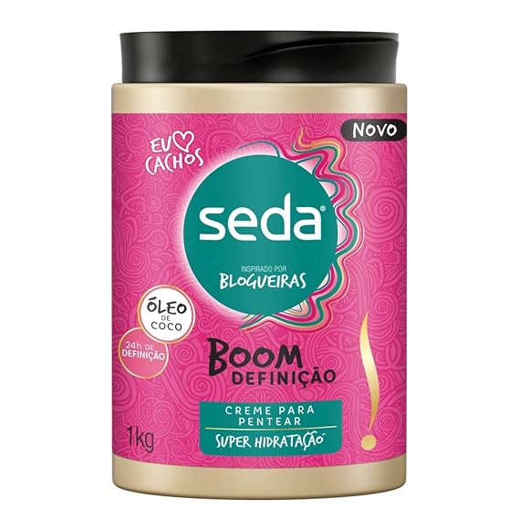 Linha Boom Looks - Creme para Pentear Definicao 1000 Gr (Definition Combing Cream Net 35.27 Oz)