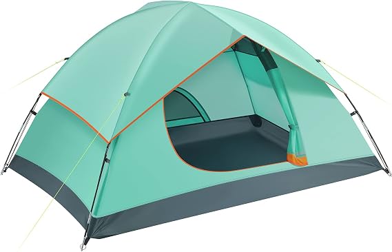 Ciays Camping Tent, Waterproof Family Tent with Removable Rainfly and Carry Bag, Lightweight Tent with Stakes for Camping, Traveling, Backpacking, Hiking, Outdoors