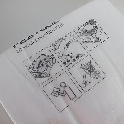 5 Pack 204308 CT MiniMidi -25 Filter Bags Compatible For Festool CT MINI, CT MINI I, CT MIDI and CT MIDI I from 2019 Onwards, CTC MINIMIDI and CT 15