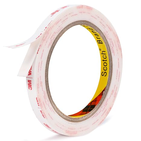 3M Double Sided Tape 0.39in X 9.85ft,Heavy Duty Removable Mounting Tape, Picture Hanging Adhesive Strips