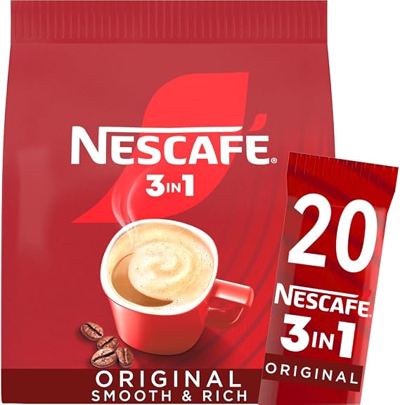 Nescafé 3in1 Original Coffee Sachets 20 x 16g | Pack of 1