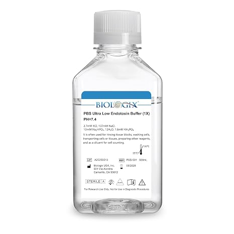 PBS Buffer Ultra-Low Endotoxin, Phosphate Buffered Saline, 500mL