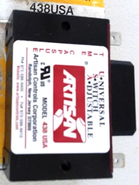 ARTISAN CONTROLS 438USA 19-288 VAC/DC, 1 NO, 1 AMP, Solid State Timer, 438 Series, Panel Mount, 1024 SEC, DELAY-ON-Make