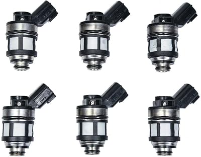 Set Of 6Pcs Fuel Injectors JS23-1 16600-38Y10 Replacement For Nissan Frontier Pathfinder Xterra 3.3L 1996-2004, Boost Power & Improve Fuel Efficiency 1660038Y10