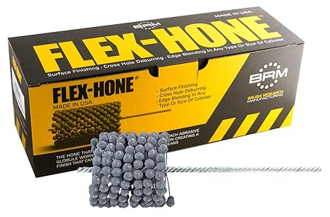 Brush Research GB31424 FLEX-HONE, 3-1/4" (83mm) Diameter, 240 Grit, Silicon Carbide, For Mild Steel, Stainless Steel, Cast Iron and Softer Ferrous Materials