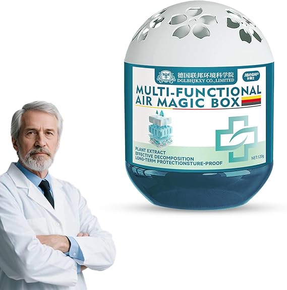 Air Magic Box, Indoor Air Purification Dust Removal Magic Box, Long-Lasting Air Freshener 120g for Home, Office, Bedroom, Pet Areas (1PCS)