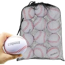 Foam Baseballs Soft Baseballs 12 Pack with Mesh Bag 9 inch Practice Baseball Tballs Faom Balls for Kids Safe for Youth Teenager Throwing, Catching and Batting,Fielding White