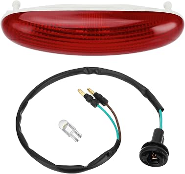 JAVIK Tail light Taillight Lens & Socket Kit for Honda TRX300EX TRX400EX 1993-2004 TRX250X TRX250R TRX125 1987-1992