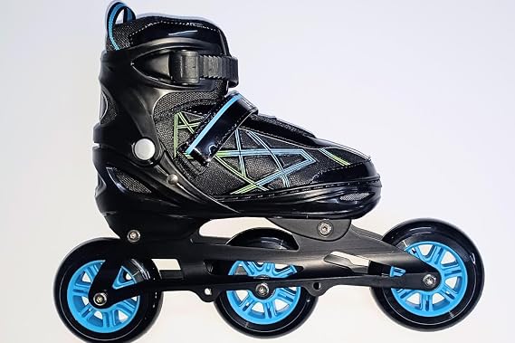 Konex Inline Skates CLS-1011 3 Wheels 100 MM Adjustable Inline Skates L.
