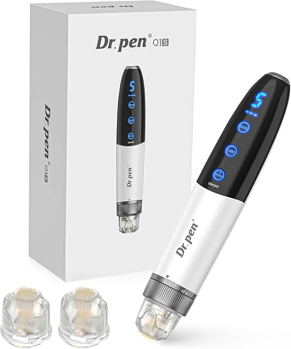Dr.pen Q1S Microneedling Pen - Latest 2026 Upgraded Version | EMS Microcurrent + LED Light + Microneedling, 5 Speed, 3 EMS Levels, Dr.pen Microneedling for Women & Men Facial Care/Beard/Hair Growth