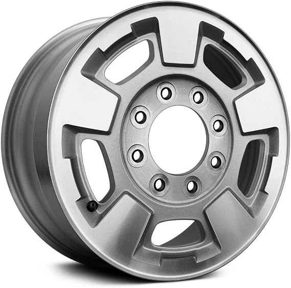 New 17 inch x 7.5 Aluminum Replacement Wheel Rim Silver Compatible With Chevrolet Silverado 2500 2011-2019