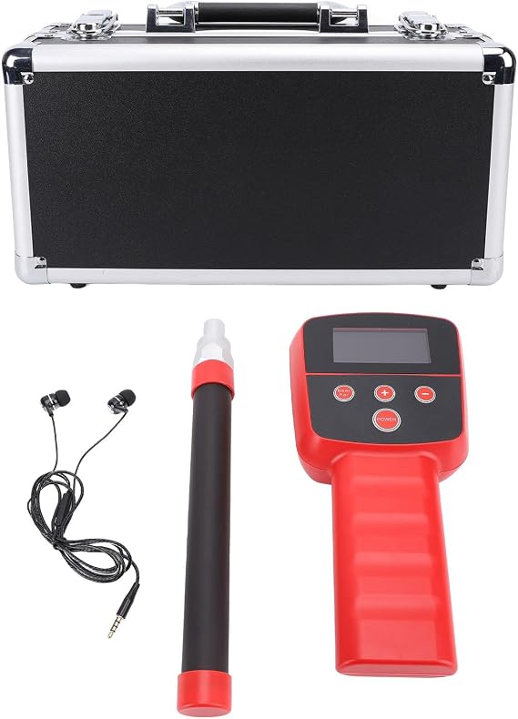 Underground Pipe Locator Water 512Hz High Accuracy Portable LED Display Pipe Inspection Locator Detector for Pipeline Blocking Clogging Water Supply Pipes Cable Pipes