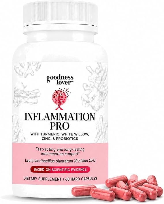 Goodness Lover Inflammation Pro, Turmeric Curcumin Supplement, 60 Capsules