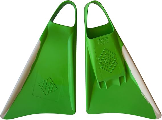 Hubboards Air Swimfins - Lime Green/White - MS