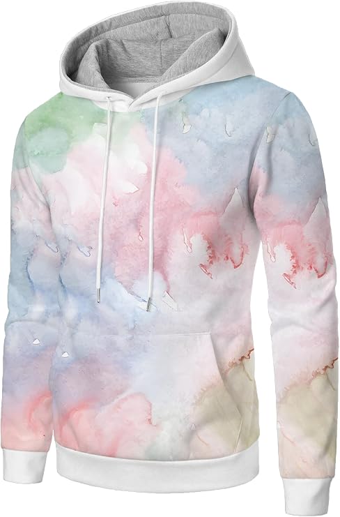 Mens Hoodie Lightweight Long Sleeve Sweatshirt Casual Pullover Tops Letter Print Hoodies Loose Fit Hoodie Sweatshirt