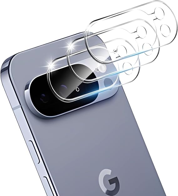 3 Pack Tempered Glass Camera Lens Protector for Google Pixel 10 Pro | 9H Hardness Tempered Glass, Anti-Scratch, Case Friendly[Does not Affect Night Shots]