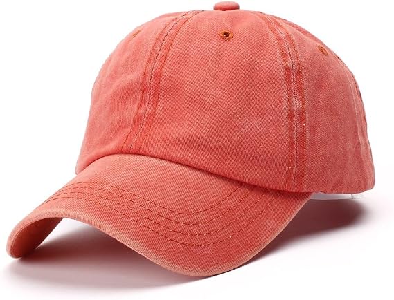 Unisex Baseball Cap 100% Cotton Fits Men Women Washed Denim Adjustable Dad Hat Solid Uni Caps Navy One Size