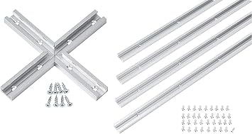 36 Inch x4 Universal T track with Intersection Kit x1