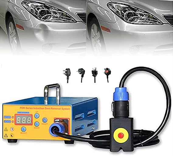 1380W(Max) Auto Body Paintless Removing Heater Tools,Dent Repair Kit Paintless Auto Dent Repair Dent Puller Kits, Induction PDR Heater Machine Hot Box,Efficiency85%,Digital Display Power and Time