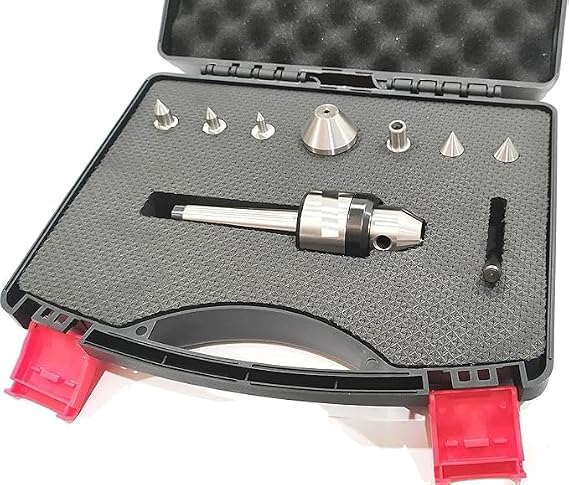 Precision 2MT Shank Multiple Point Revolving Center with Interchangeable Tips Points