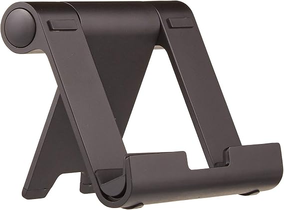 Amazon Basics Multi-Angle Portable Stand for Tablets, E-readers and Phones - Black