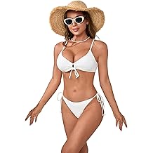 ALLHANA Sexy Bikini Sets for Women Two Piece Swimsuit - String Triangle Bikini Cheeky Boho Gold Brazilian Style Low Rise