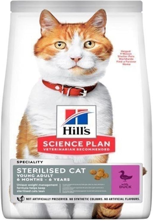 Hill's Hills Young Adult Duck Sterilized Cat Food 1.5 Kg