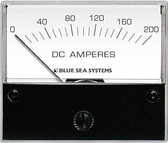 Blue Sea Systems DC Analog 0 to 200A Ammeter with Shunt