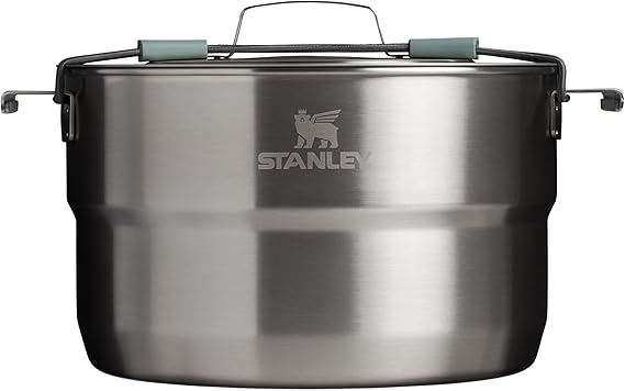 Stanley Wildfare Core 26-Piece Stainless Steel Cookset | 4 qt Pot and Lid with Fold & Lock Handle | Camping Essentials for Your Camp Kitchen