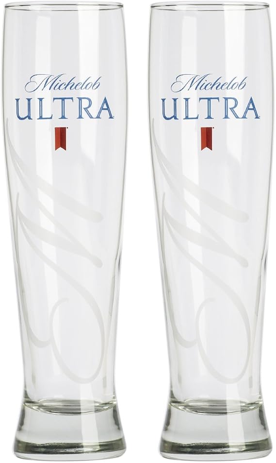 Michelob Ultra Pilsner Glass, Altitude Pilsner 16oz, Clear