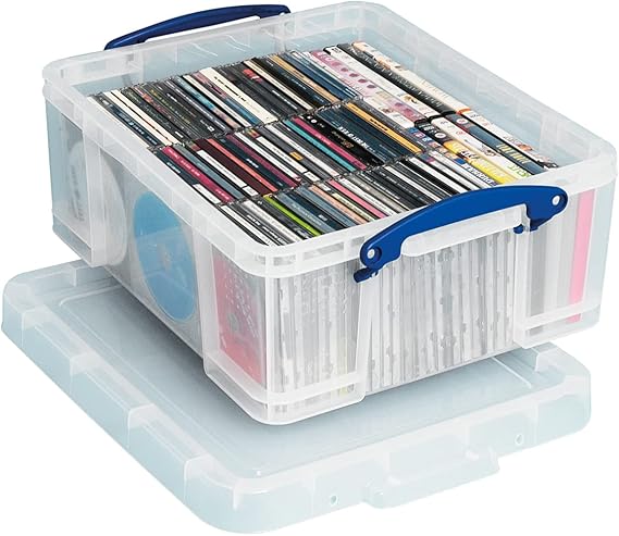 Really Useful Box Plastic Storage 18 Litre Clear