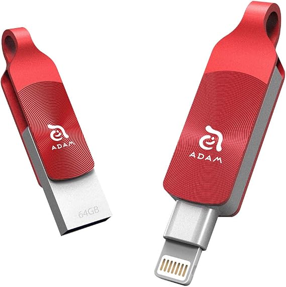 iKlips DUO+ Apple Lightning Flash Drive 64GB Red
