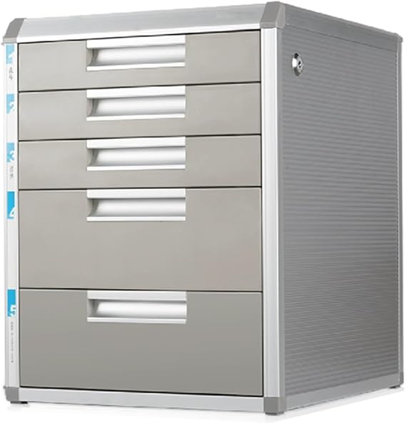 Locking File Cabinet With Multi-Drawer Storage For Office And Home – Secure A4 Document Organizer & Archive Cabinet(5-layersB)