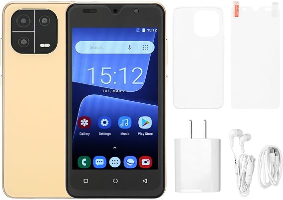 M13 PRO 3G Small Smartphone, Mini Smartphone, Ultra Small Smartphone, Face ID Unlock, Super Mini Smartphone, 4 GB + 32 GB, 5 inch Screen, WIFI/Front Camera/Rear Camera/Dual SIM, Smartphone for Children/Elementary Students/Elderly, Lightweight, Multi-Language Compatible US Plug