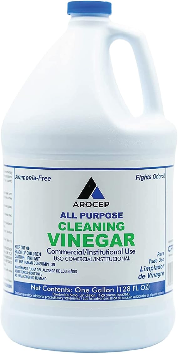 CPDI All-Purpose White Vinegar Cleaning Solution, 1 Gallon, Multi-Surface Cleaner for Hard Water Stains, Bathroom and Kitchen Surfaces, and Clothes, Effective Deodorizer