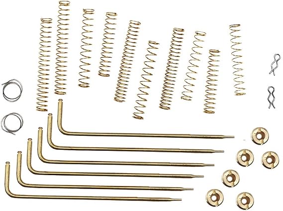 KIPA Carburetor Calibration Tuning Kit For CFM 1400 1404 1405 1406 1407 1408 1409 1411 WPA 1487 Carter AFB Carburetor Jets Rods Springs Jets sizes 95 98 101 Metering Rod & Rod Retainers