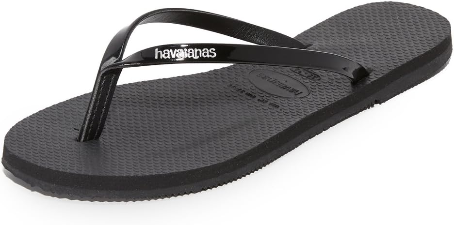 Havaianas Women's You Metallic Sandal, Black,39/40 BR (9-10 M US) | Beach Sandals