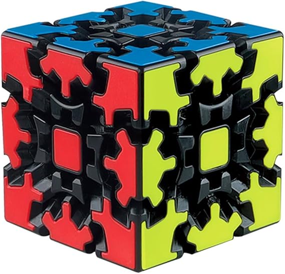 Gear Cube 3x3 3D Magic Combination Stickerless Twisty Puzzle
