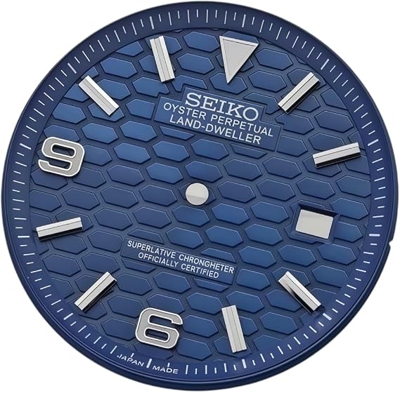 35mm Oversized Watch Dial Honeycomb Grid Texture Face Fit NH35 NH36 Automatic Movement Modding Parts for Rolex/Seiko - 4 35MM