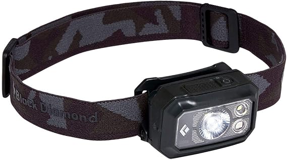 Black Diamond Storm 400 Waterproof Headlamp, Black, Battery Powered
