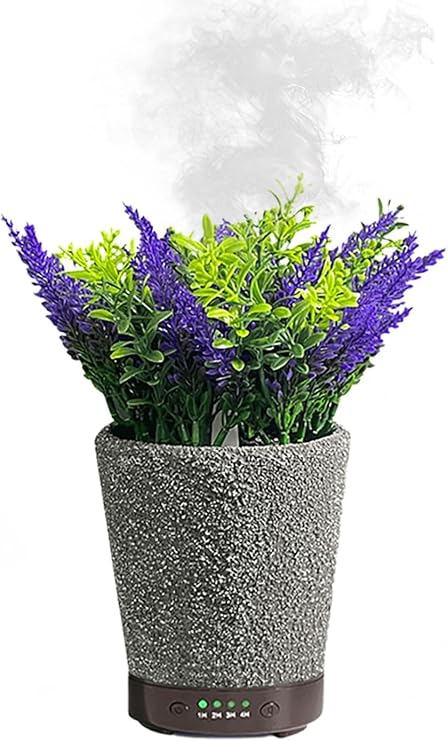 Essential Oil Diffuser, Aroma Diffuser, 120ml Aromatherapy Diffuser, Diffusers for Home, Ultrasonic Cool Mist Room Humidifier, Diffusers for Home Simulation Plant Decoration