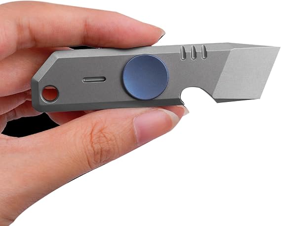 Titanium Pry Bar EDC Keychain Tools,Pocket Pry Bar Bottle Opener,Mini Crowbar Multi-Functional Small Tool