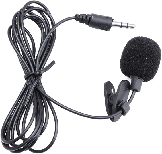 Itlovely 3.5mm Clip On Mini Microphone Lapel Tie Hands Free Lavalier Mic for Laptop PC BK